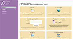 Desktop Screenshot of evangelische-termine.de